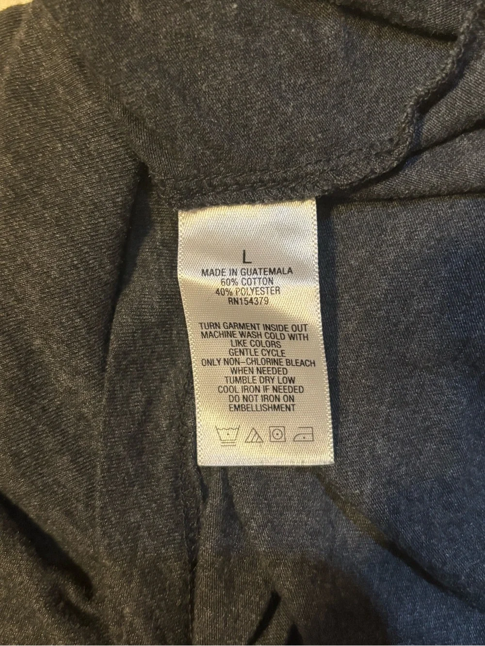 Aeropostale Charcoal Tee with Rainbow Aero Script